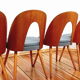 5 chaises, design. A. Suman, Tatra Nabytok, Tchécoslovaquie, années 60