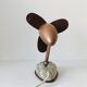 Art déco moderniste table métallique fan