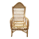 Antique rattan armchair