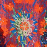 Indian Kantha Suzani embroidered in multicolour – cotton