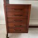 Mid-century modern Italian desk with 5 drawers, 1960s, Italy