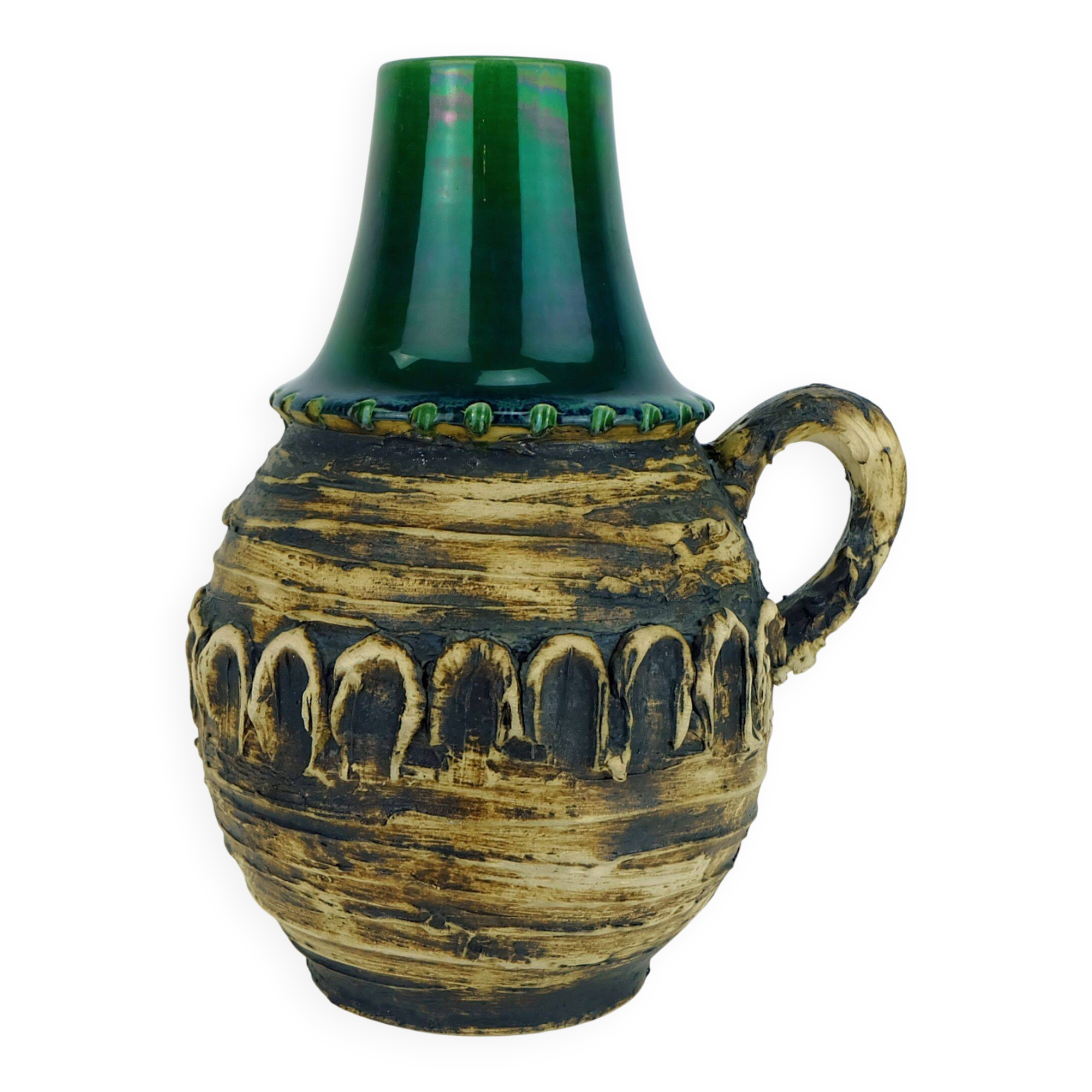 fantastic 1960's carstens VASE with outstandig rough glaze model 29-30 A
