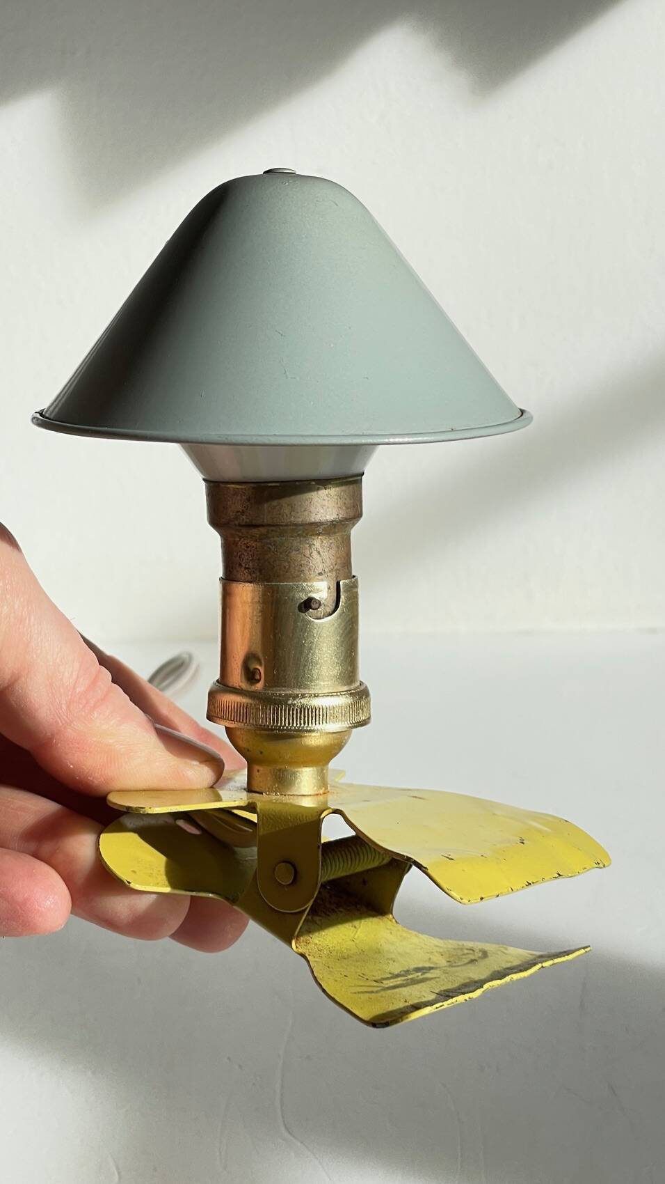 Vintage mushroom spotlight lamp