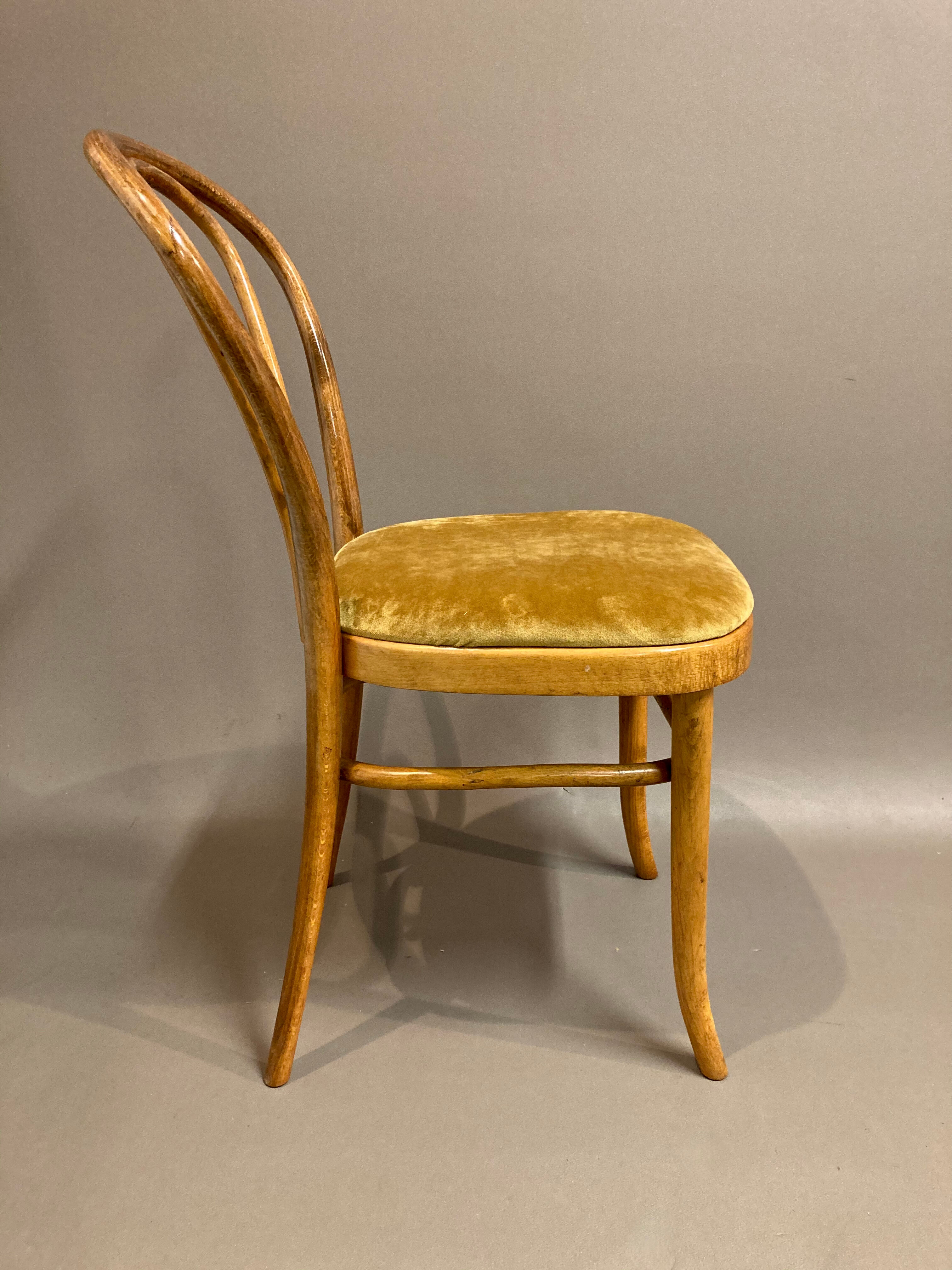Set of 8 bistro chairs 1950