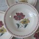 Set of 4 hollow plates Badonviller not stamped