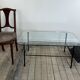 Table basse en métal et verre gérard guermomprez 1956