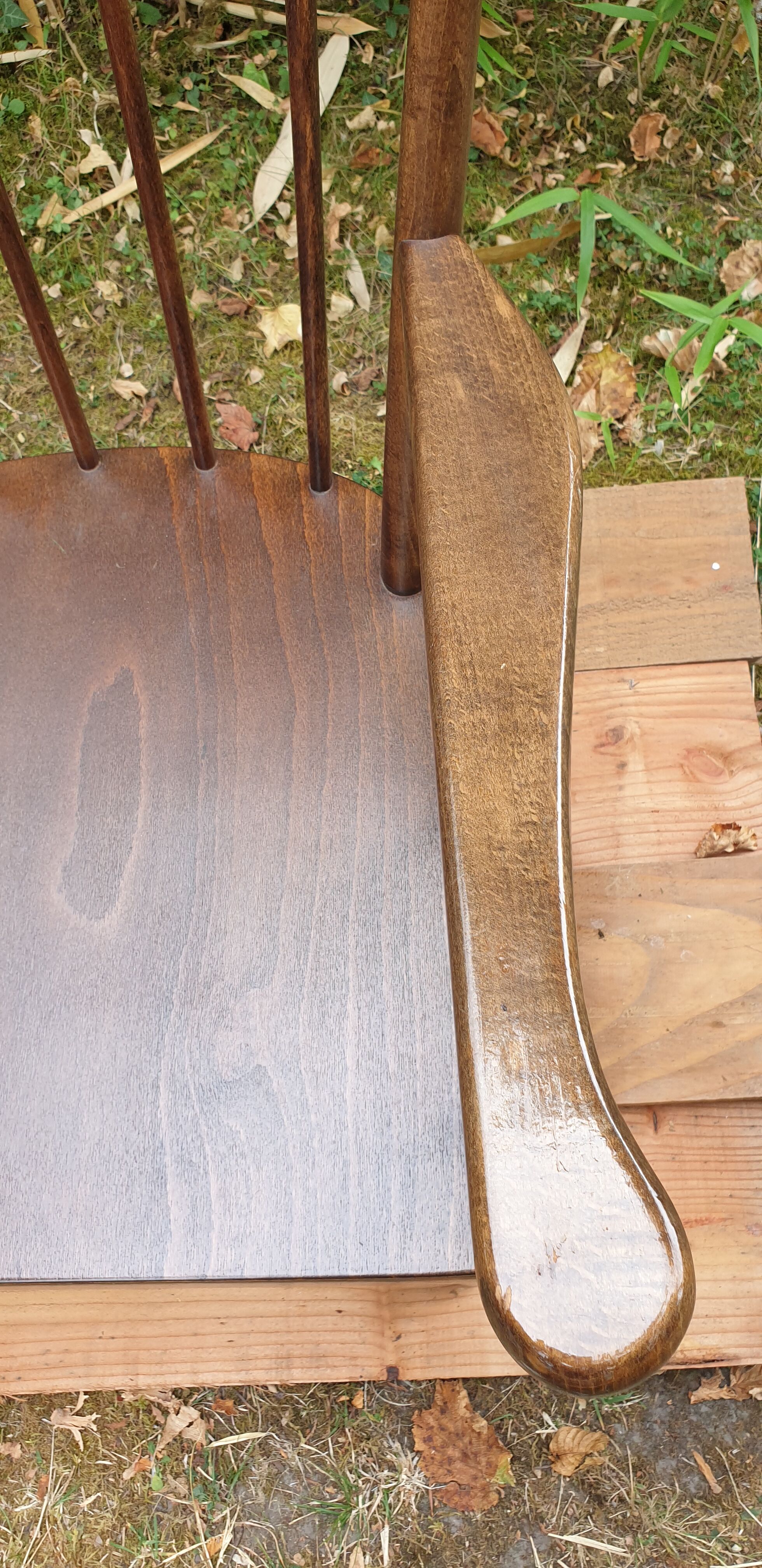 Baumann fan armchair pair