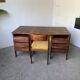 Bureau et sa chaise scandinave palissandre