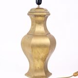 Neoclassical brass lamp large format design italy