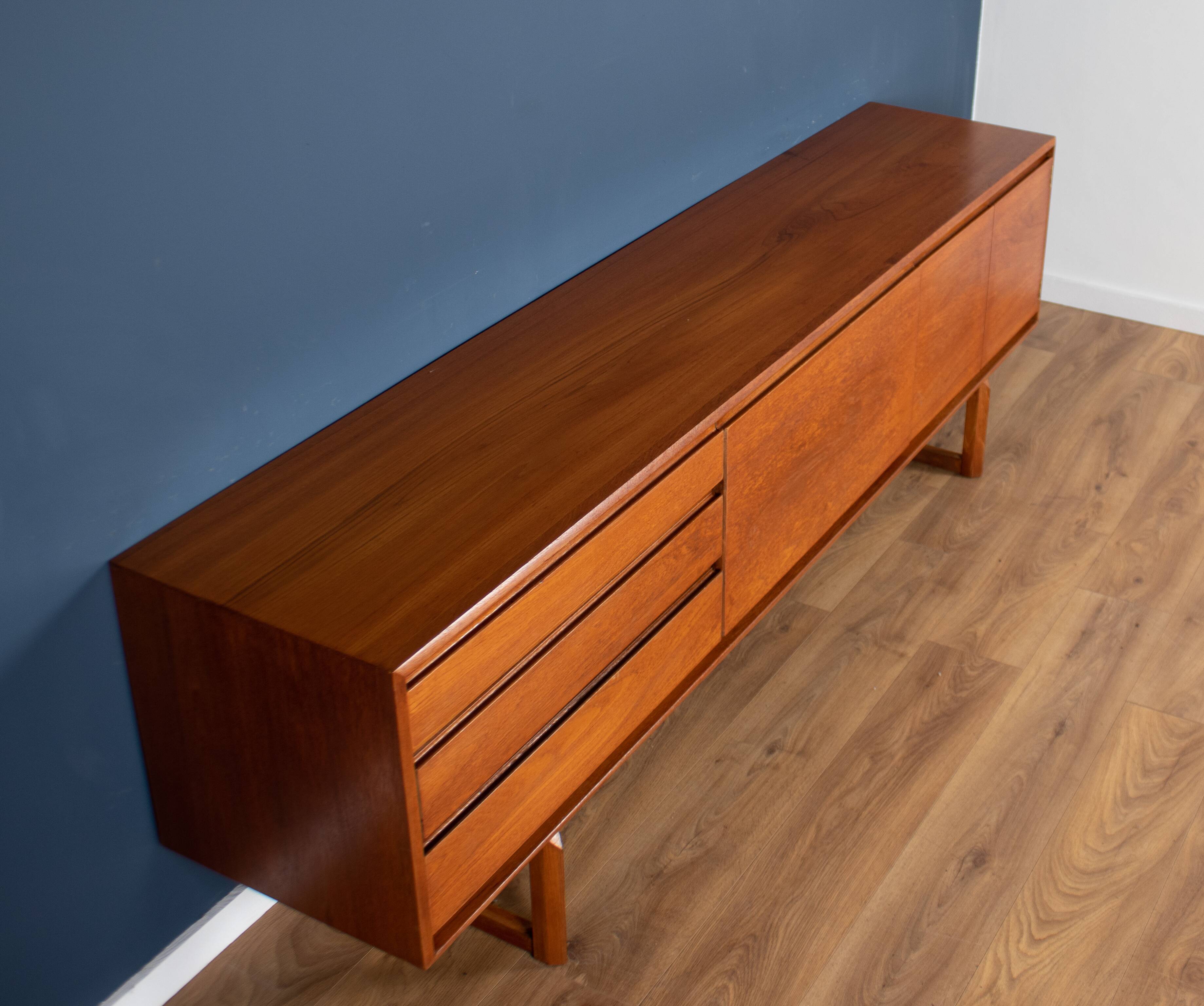 Long retro teak 1960s white & newton 'chilgrove' sideboard