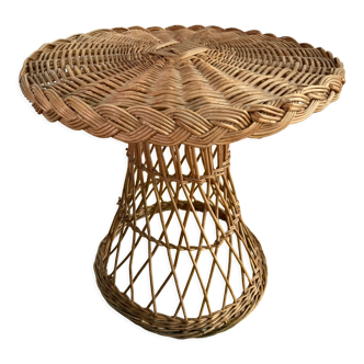 Wicker coffee table