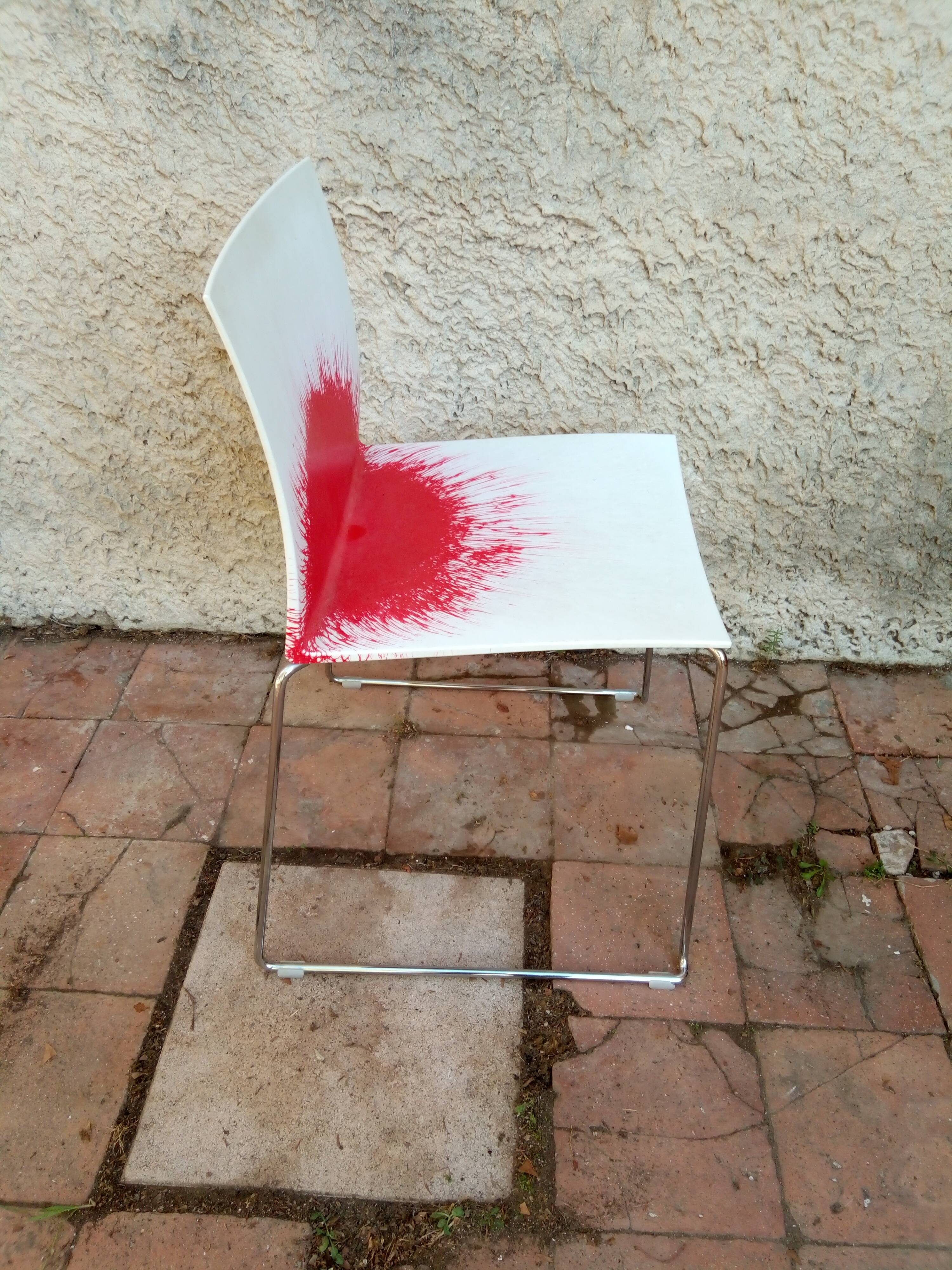 Series of 6 chairs from the 80s