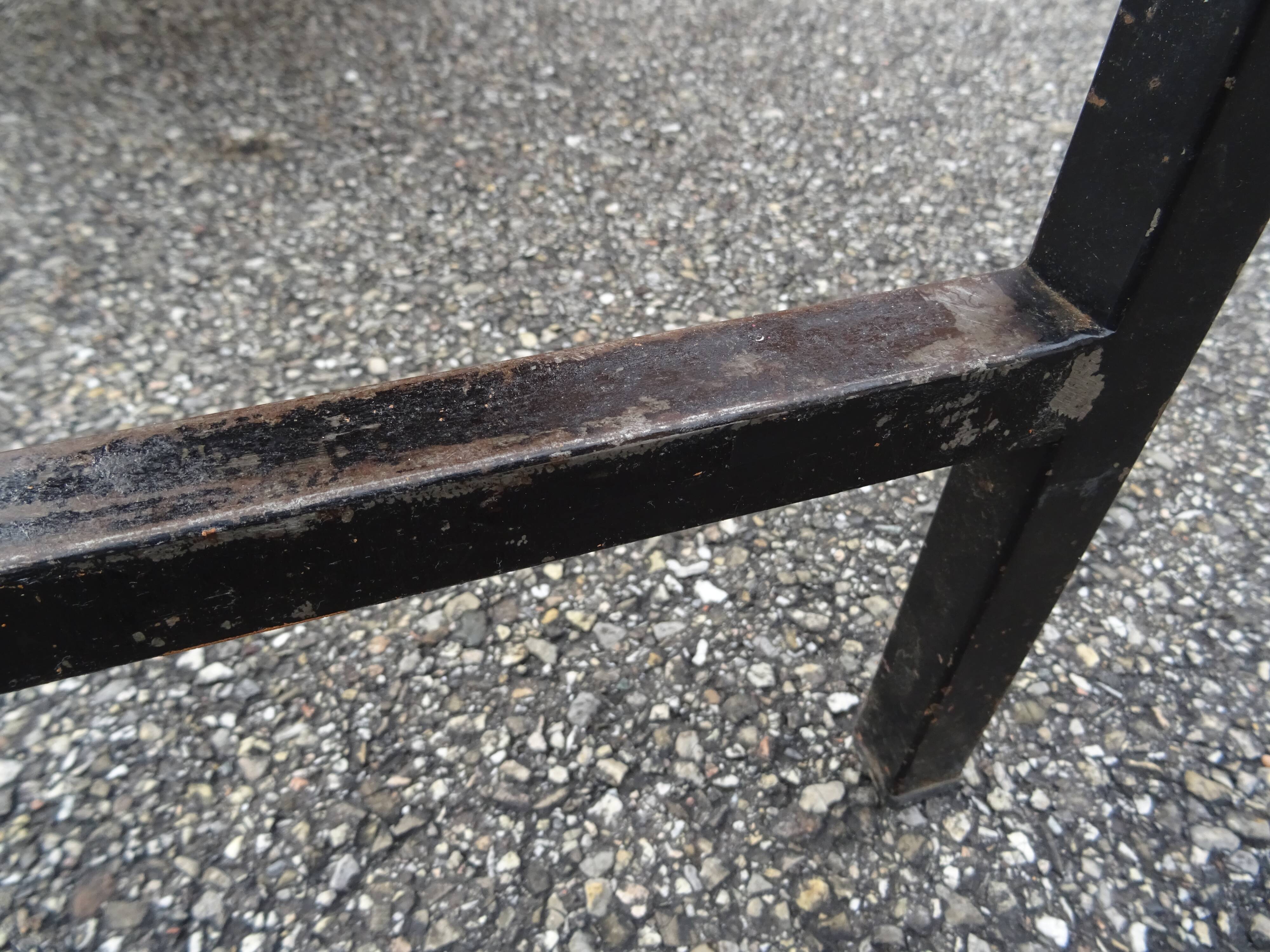 Vintage wood metal desk from the 60s