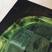 Mid-Century Studio Ceramic Tile Coffee Tabe, Belgium, 1960s