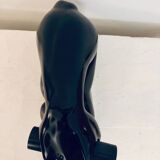 Vintage ceramic dumbbell lamp by JC Peiré