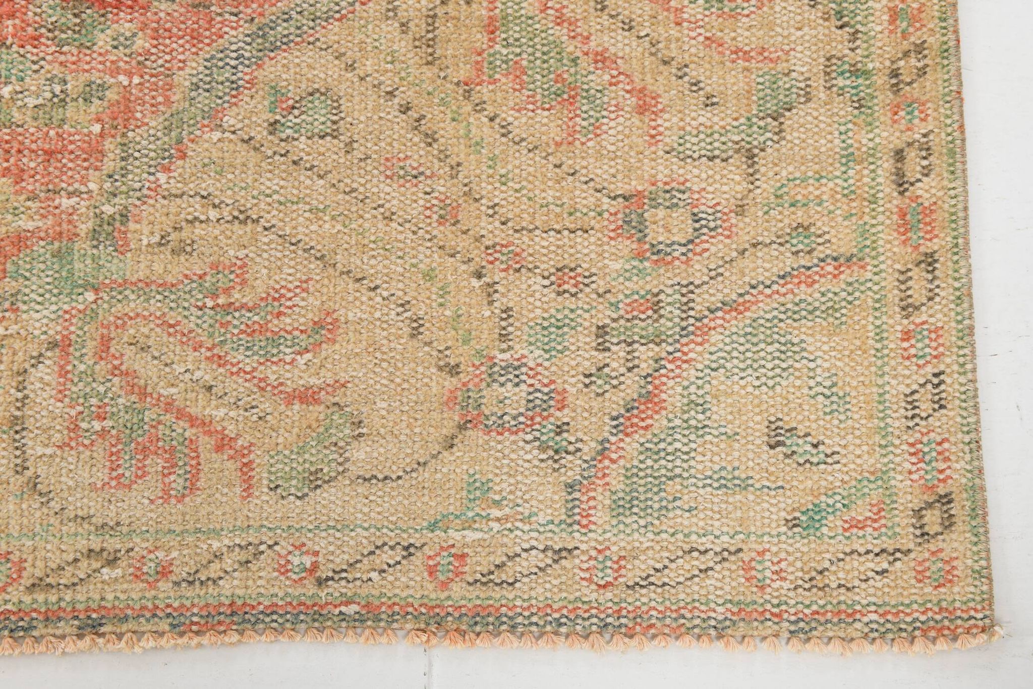 5x9 Soft Vintage Oushak Handmade Area Rug, 145x272 Cm