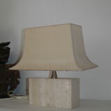 Philippe Barbier Travertin 70's design lamp