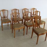 Set of 8 vintage dining chairs