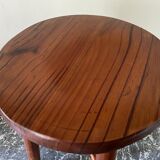 Varnished wooden stool