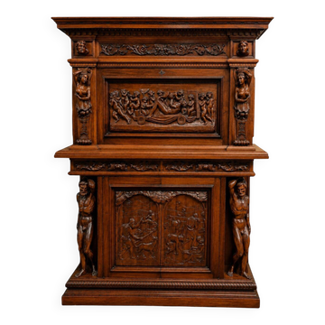 Secrétaire à abattant de style Renaissance, XIXe siècle