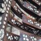 Antique folding oriental chair with mother-of-pearl inlays