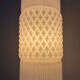 Vintage lamp in opaline and metal from the 50s