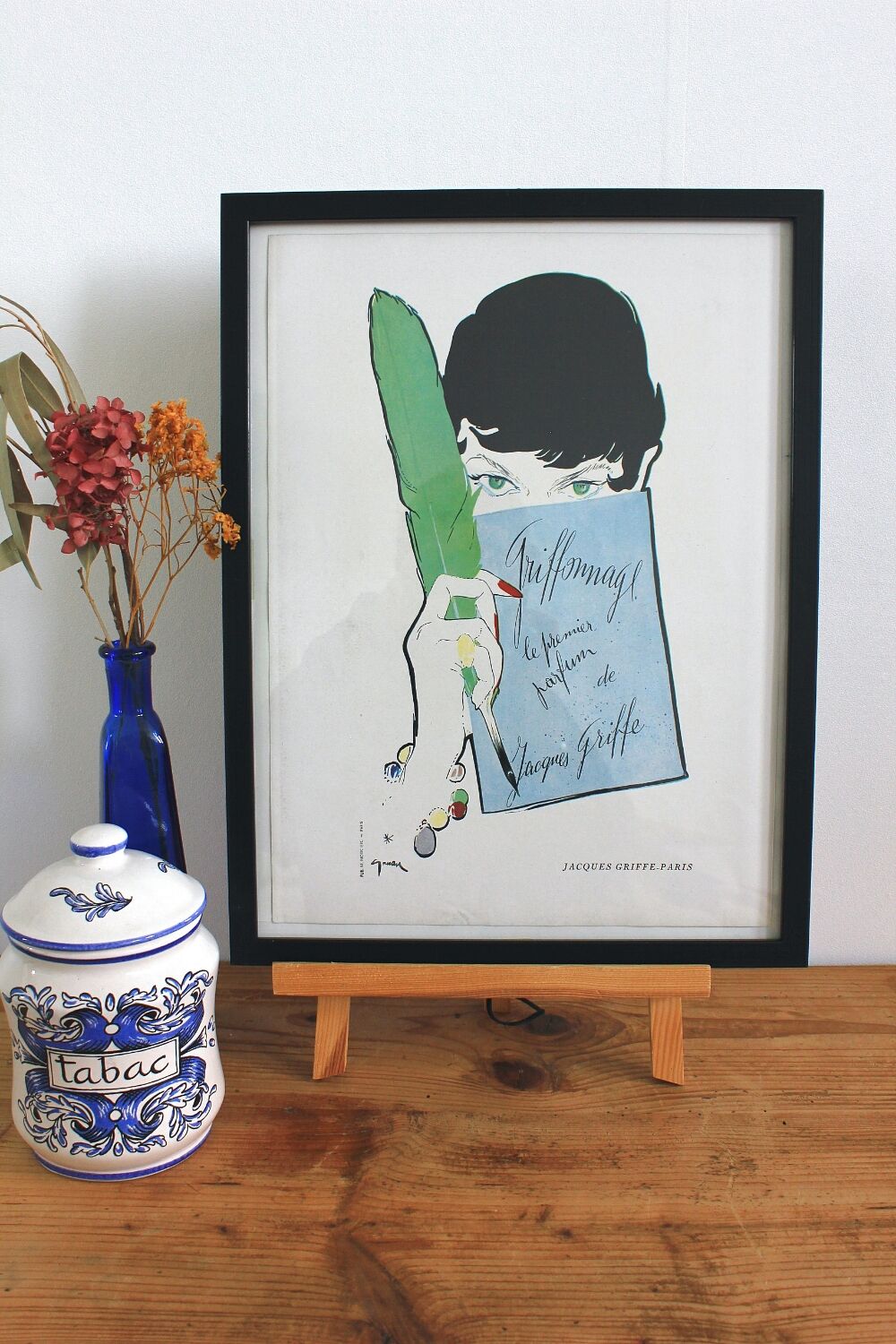 Original vintage poster perfume advertising Cribble Oatmeal - 1950s - 30x40cm