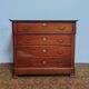 Louis Philippe walnut secretary chest of drawers