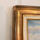 Oil Painting Panel Wood Gilded Hunting English Dog 19th Century