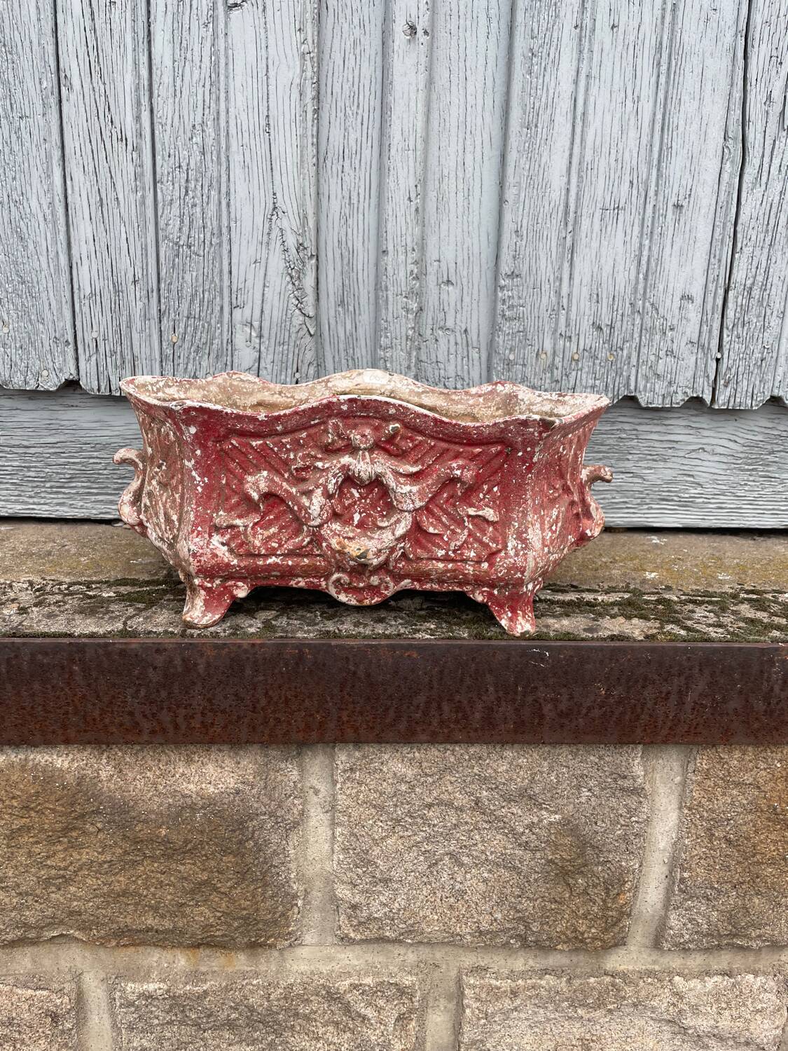 Cast iron planter France circa 19th century Louis XV style