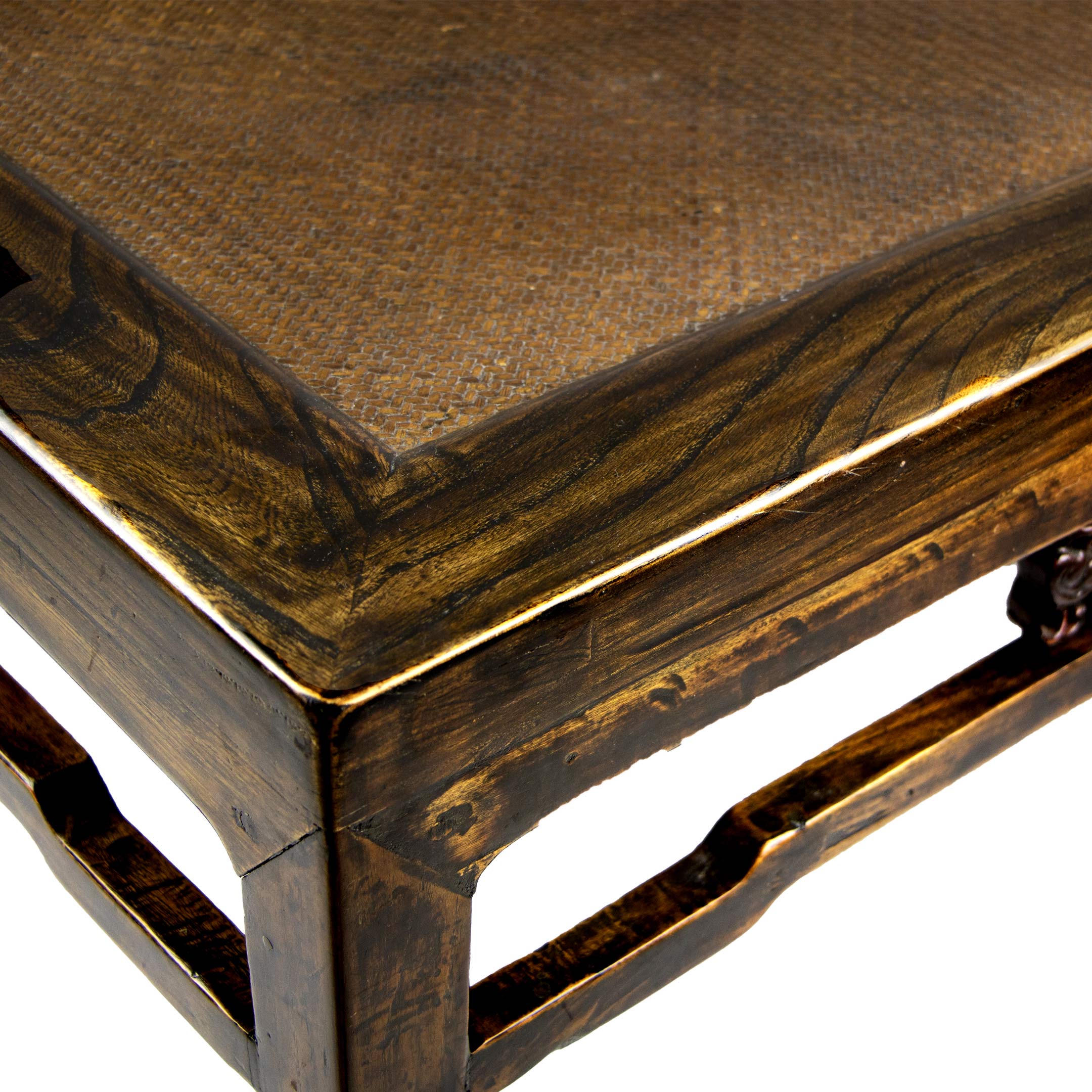 Woven sieve square coffee table