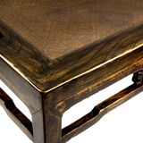 Woven sieve square coffee table