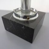 Large Glass Globe & Marble Table Lamp from Erco, 1960s