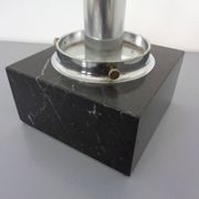 Large glass globe and marble table lamp from Erco, 1960s.