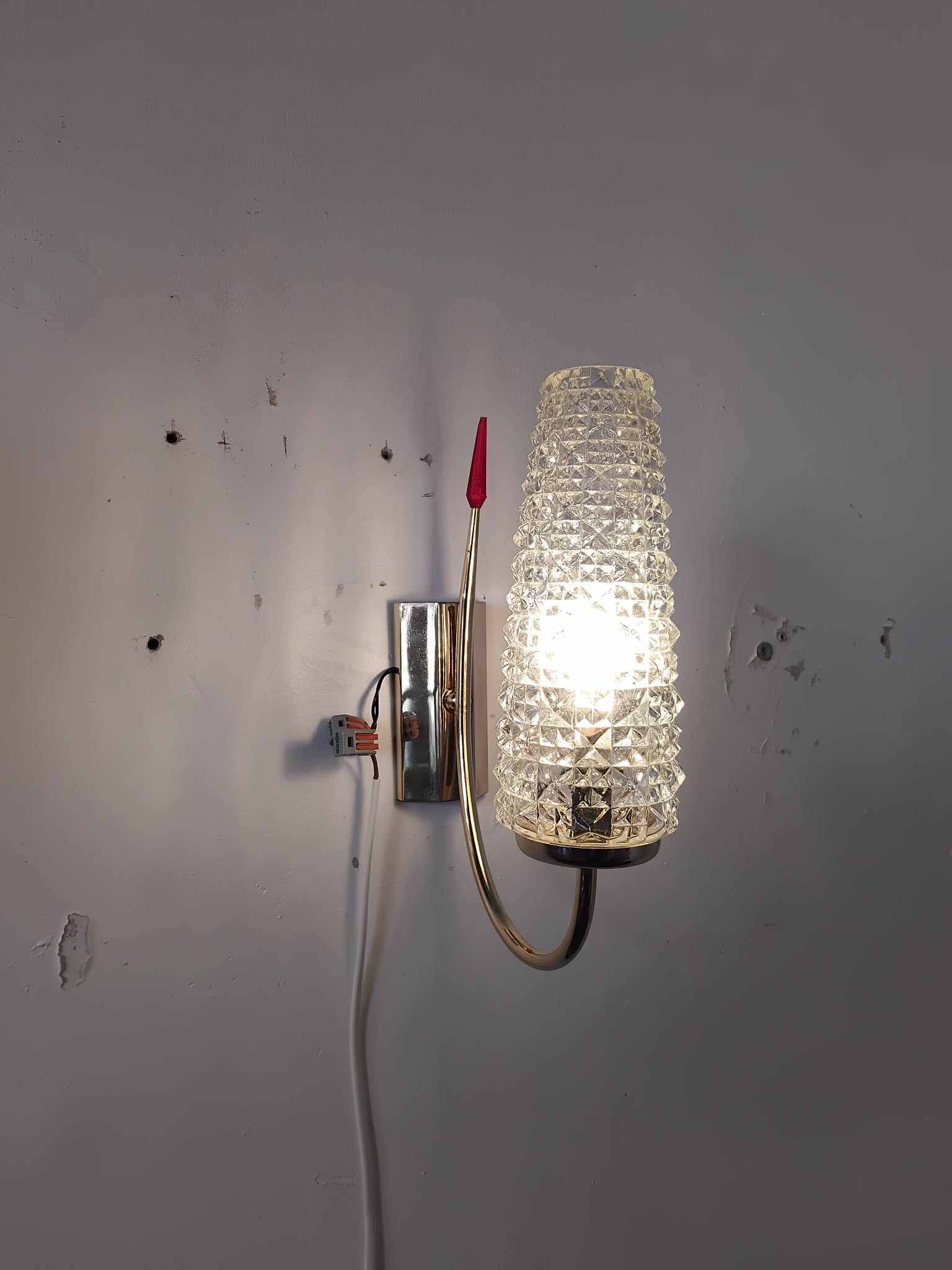Pair of 50's wall lights from LUNEL