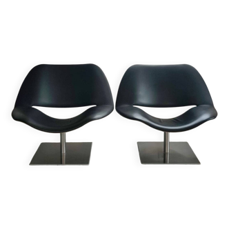 Paire de fauteuils lips