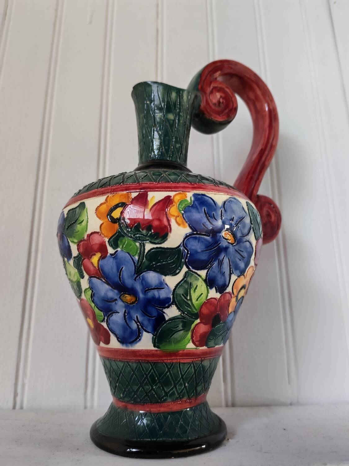 Vintage ceramic carafe from Vallauris, 1960