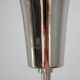 1970s Czech mid-century pendant lights, blown glass and chrome, rewired, pair