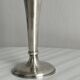 vase soliflore en métal argenté patiné