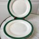 Set of 5 flat plates Digoin Sarreguemines model "Savoie" years 50-60