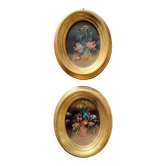 Petits tableaux huile vintage