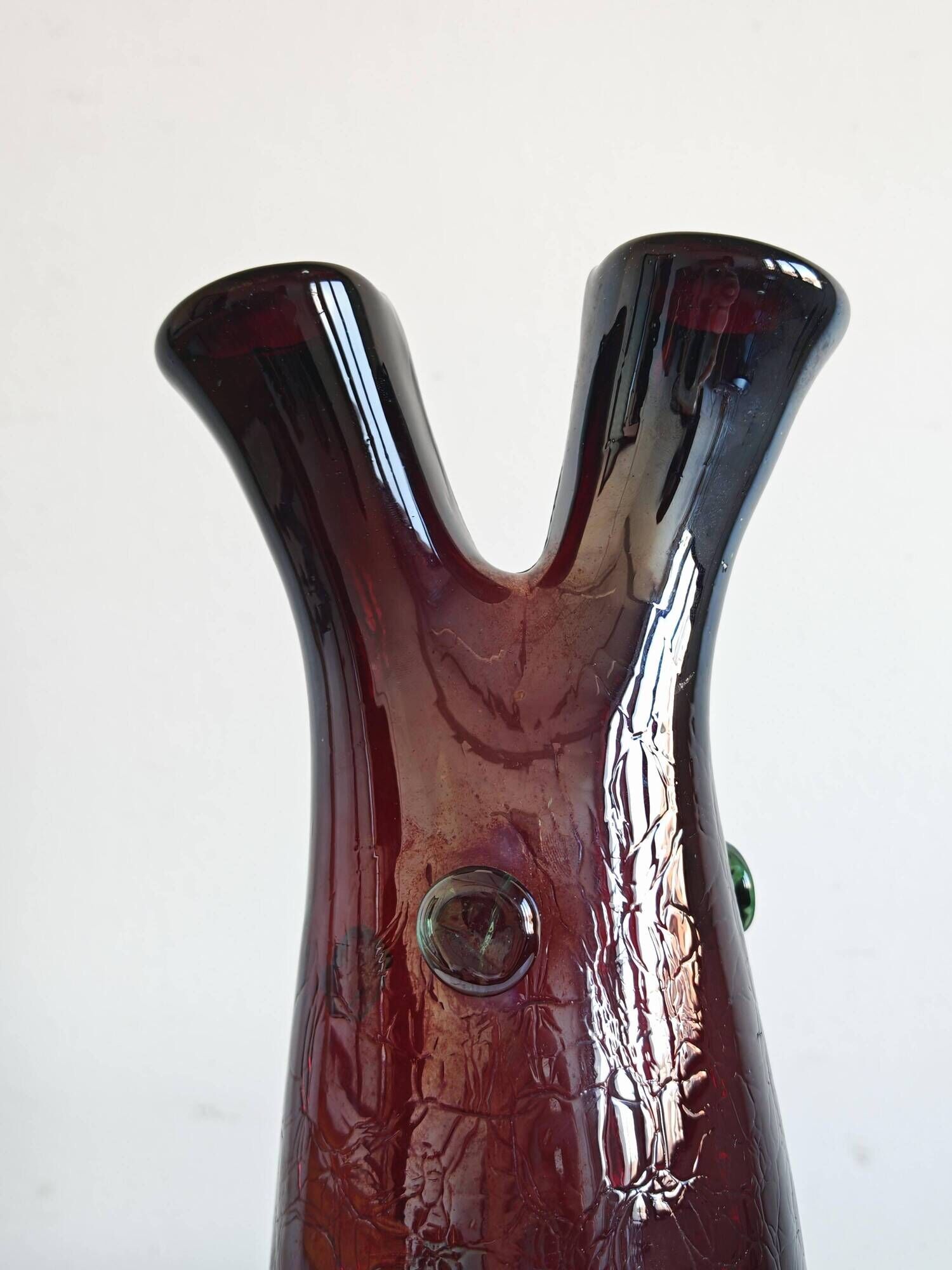 Vase en verre de Murano Mid Century Modern par Luciano Ferro 1950s