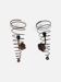 Pair of twisted wrought iron wall sconces, Pescatore
