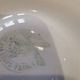6 Moulin des Loups oyster plates in white and gray barbotine