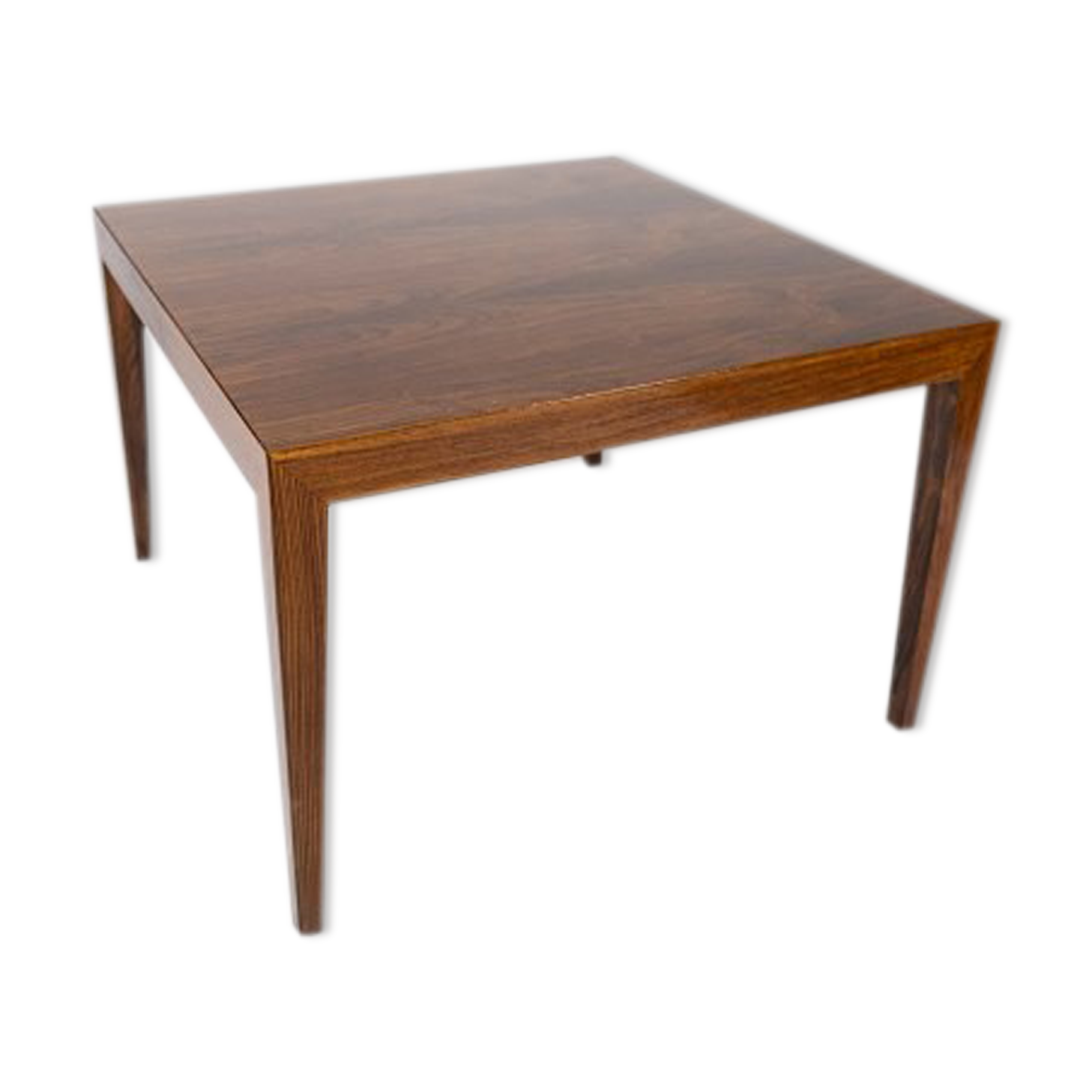 Coffee table in rosewood designed by Severin Hansen for Haslev Furniture Factory in the 1960s.