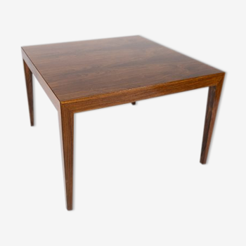 Table basse en bois de rose conçue par Severin Hansen pour Haslev Furniture Factory dans les années 1960.