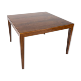 Coffee table in rosewood designed by Severin Hansen for Haslev Furniture Factory in the 1960s.