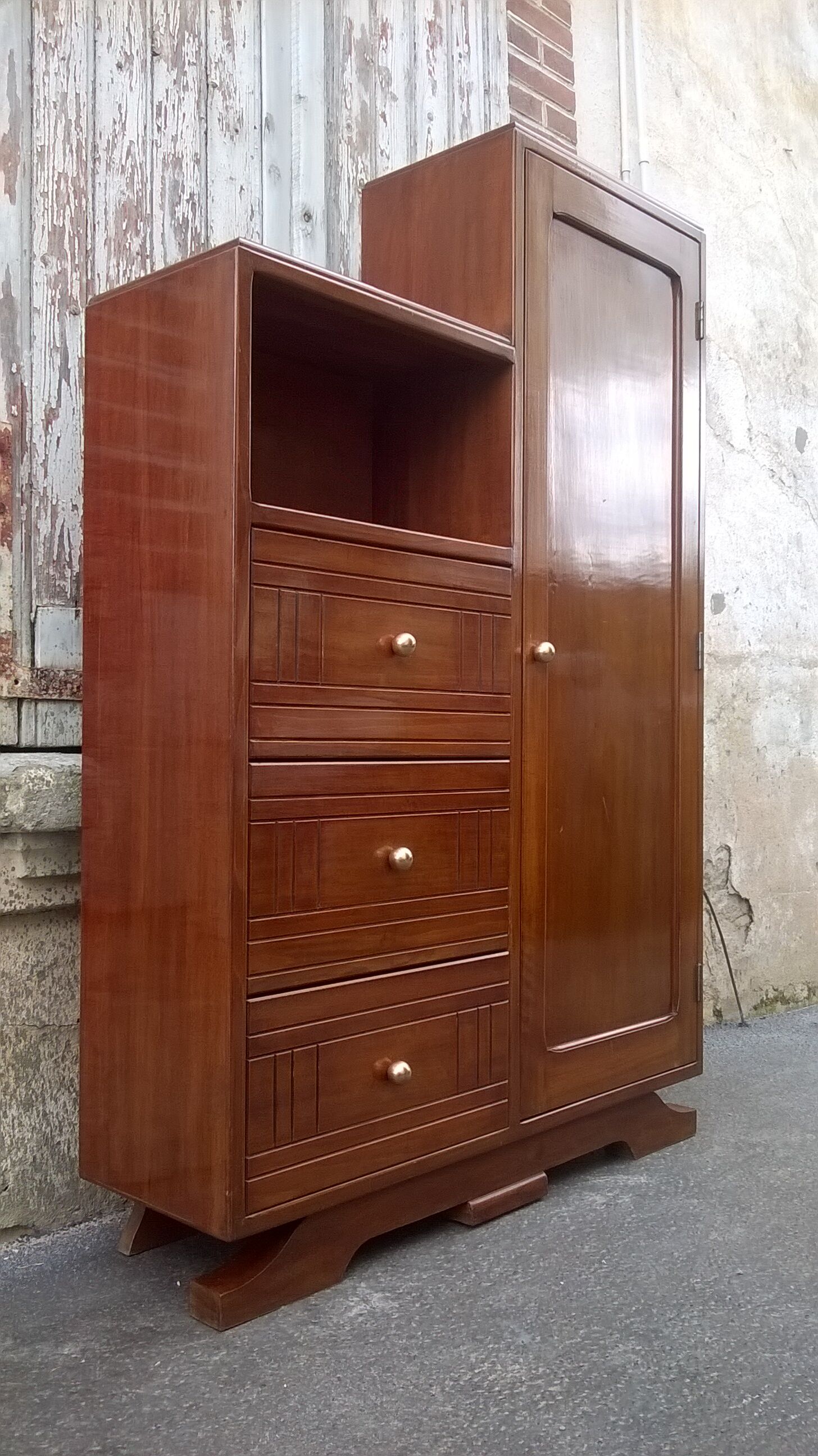 Armoire commode asymétrique art déco