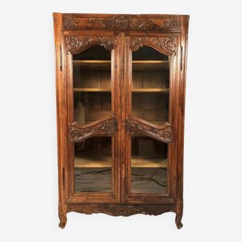 Provençal Louis XV style cabinet transformed into a display case, 19th century