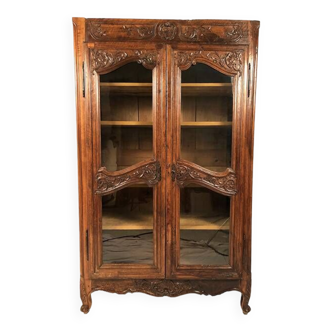 Provençal Louis XV style cabinet transformed into a display case, 19th century